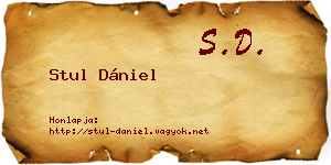 Stul Dániel névjegykártya